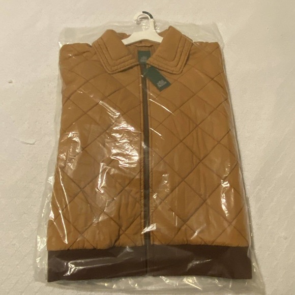 Wild Fable Women's Medium Oversized Woven Quilted Bomber Jacket Dessert Orange - Picture 13 of 13